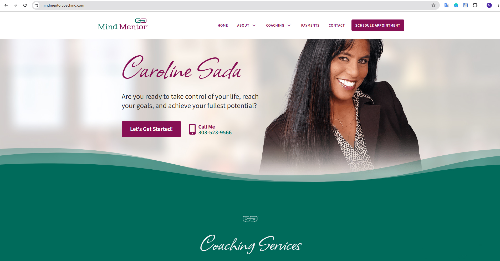 Mind Mentor Coaching – Life Coaching & Personal Growth Web Design